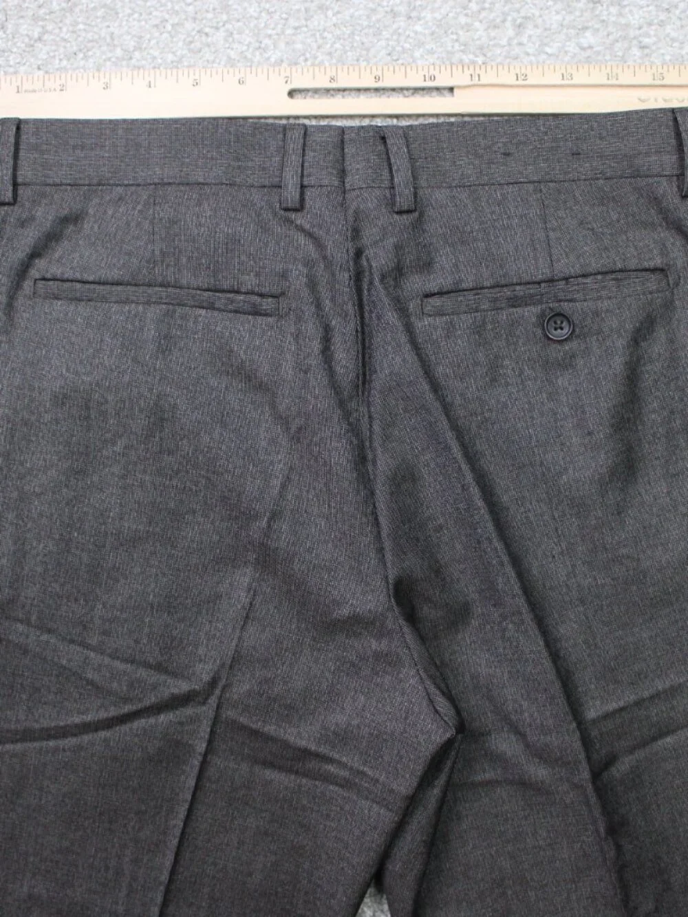 Brooks Brothers Pants Men 32x32 Gray 100% Wool Modern Fit Acetate Lined Straight